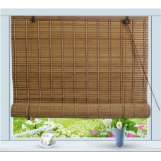 Bamboo Roll Up Window Blind Sun Shade W42" x H72"   